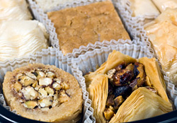 Snacks mit Bl�tterteig
