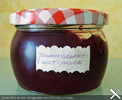 Johannisbeer - Sekt - Gelee