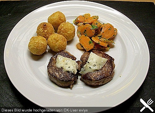 Reh-Grillstreak mit Gorgonzola Reh-Grillstreak mit Gorgonzola