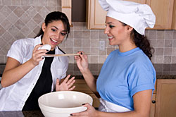 Studenten beim Kochen