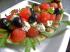 Melonen - Schafsk�se - Salat - Schiffchen