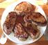 die gebratenen Steaks (f�r uns B�ren aus Steakh�fte, da wir diese dem Roastbeef vorziehen)