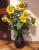 Zur einstimmenden Dekoration ein sch�ner Sonnenblumen-Strau�