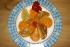 Mit Shiitake gef�llte Kartoffelravioli in roter Paprikacremesauce