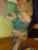 mein Lieblingshund mit selbstgestricktem Pullover