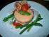 Tomatenmousse mit B�ffelmozzarella und gr�nem Spargel