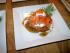 Saibling auf Kartoffelr�sti mit Sauerrahm-Gurken-Nudeln und Honig-Senf-Sauce