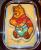 Winnie Pooh 1 / leider i�t der Beschenkte nur einfachen Kuchen ohne alles, daher die Grundplatte aus R�hrteig