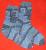 Blaue Patchsocken 2
