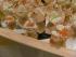 Filotteigk�rbchen mit Meerrettich-Wasabicreme und Wachtelei und Hippen mit Forellenmousse 