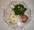 2006 Weihnachten - Vorspeise: Parmesan-Mousse mit Ruccolasalat und Parmaschinken