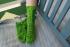 Drachenwolle Limonengr�n - Wichtelsocken f�r Saskia - Muster Clover von Ravelry - 79g