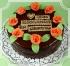 .............und wieder einmal eine Sachertorte - mit selbstgemachten Marzipanrosen dekoriert
