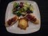 Ziegenk�sekissen& Tomatenbruscette mit Salatbouget