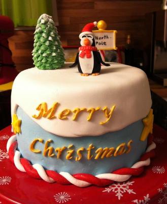 Frohe Weihnachten vom Nordpol Motivtorten Fotos Forum Chefkoch.de