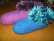 Strickfilzen, Stricken und H&auml;keln
