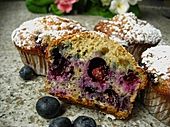 Anklicken zum Vergrößern von Heidelbeer-Muffins