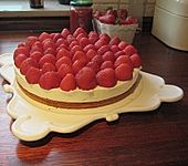 Erdbeerkuchen mit Vanillecreme