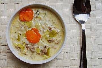 Käse-Hackfleisch-Suppe Käse-Hackfleisch-Suppe