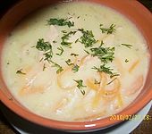 Kartoffelsuppe mit Krabben