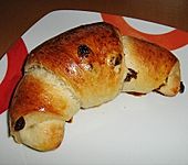 Aromatische Rosinenkipferl